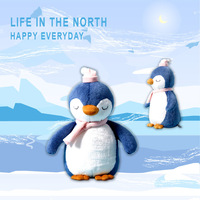 Peluche géante en forme de pingouins, 14 cm, jouets personnalisés, en peluche, animal pelucheux et doux, 2021