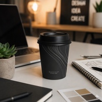 Gobelet jetable en papier à paroi simple pour boissons froides, logo personnalisé, vente en gros, biodégradable, anti-fuite, 9oz 12oz 16oz 22oz