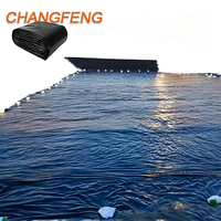 Bâche de bassin à poissons noire lisse, imperméable, anti-infiltration, stabilisée aux UV, en géomembrane HDPE, en rouleau, largeur standard, pour aquaculture