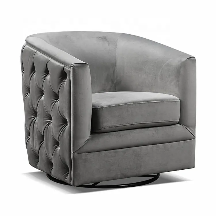 Cum Chair High Elastic Fashionable Velvet Sofa Home Furniture Fabric Customized Modern Living Room Sofa European Style Rotating