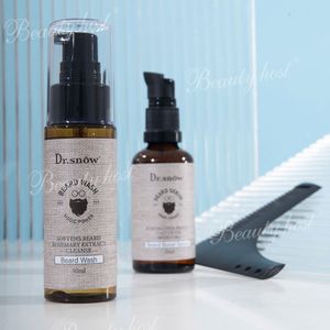 In Stock Factory <b>Beard</b> <b>Care</b> Serum Comb Kit Wash Shampoo Conditioner Serum Styling Growth Oil for Men Grooming Set for Face Hair - Product Image 4