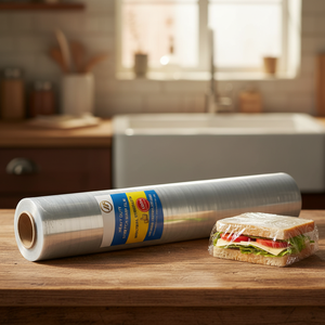 Film étirable manuel en PE, film alimentaire en PE, fabriqué en matériau PE, <span class=keywords><strong>protection</strong></span> de l'environnement, haute flexibilité, bonne adhérence - Product Image 4