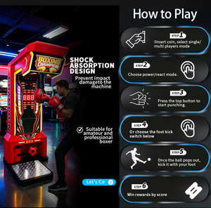Máquina recreativa de boxeo Boxing King Champion, versión fútbol, con sistema de canje de tickets y regalos para centros de entretenimiento. - Product Image 6