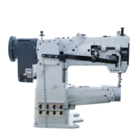 Machine à coudre industrielle à bras cylindrique et point de surjet HK-341D avec une aiguille