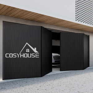 Porte de garage sectionnelle isolée en aluminium pour maison résidentielle - Product Image 1