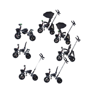 <span class=keywords><strong>Triciclo</strong></span> para niños pequeños plegable 7 en 1 para <span class=keywords><strong>18</strong></span> <span class=keywords><strong>meses</strong></span> 5 años Frenos dobles Neumático de goma todo terreno Asiento giratorio <span class=keywords><strong>Triciclo</strong></span> para niños - Product Image 2
