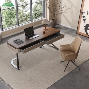 <span class=keywords><strong>Escritorio</strong></span> de Oficina con Acabado en Nogal Premium con 2 Cajones Grandes de Almacenamiento, Adecuado <span class=keywords><strong>para</strong></span> Oficinas en Casa y Estaciones de Trabajo Comerciales - Product Image 2
