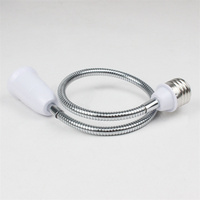 Adaptateur de prise E26 avec interrupteur marche/arrêt vers prise américaine, convertisseur flexible de support d'ampoule de lampe d'extension