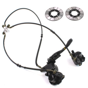 350Mm Voorwielophanging Schokdraaiarm Bovenarm Stuuras Met Rempomp Wielnaven Voor Diy <span class=keywords><strong>Atv</strong></span> Buggy - Product Image 6