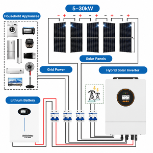 Sistema de Generación de Energía Solar Fotovoltaica Fuera de la Red, Silicio Monocristalino de Alta Eficiencia, Salida de 220v, Bl-10000l, Instalación Gratuita, Bl-10 - Product Image 2
