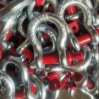 Grilletes de Acero al Carbono de Aleación para la Industria de Maquinaria de Unión y Montaje, Galvanizados en Caliente, Fabricados en Fábrica China