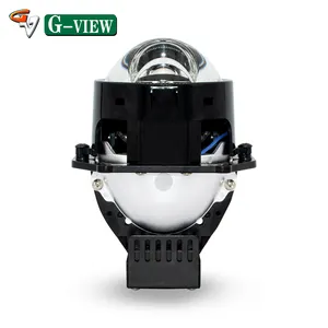 130W lazer beyaz çift Lens Bi Led projektör 3 inç çift Led artı lazer far h4 h7 led araba