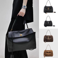 Sac à bandoulière de luxe en cuir véritable pour femme, grand sac fourre-tout à porter sous le bras, sac cosmétique tendance pour le quotidien