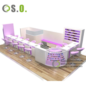 Kiosco de belleza para cejas con lavabo y sistema de agua, de madera, para centro comercial | Salón de Belleza - Product Image 6