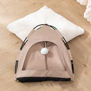 Cama Portátil para Mascotas, Ecológica, de Lujo, Sostenible, Universal, para Perros y Gatos, Tipo Tienda de Campaña, Pequeña, Desmontable, Lavable, de Tela Resistente - Product Image 4