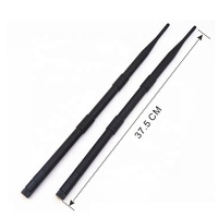 Antenne Omni ZKT haute performance 12dbi double bande 2.4G 5G 5.8G polarisation verticale à travers le mur antenne de canard en caoutchouc Wi-Fi