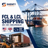 Transporte Internacional DDP DAP DDU, Agente de Transporte Marítimo FCL LCL, Contenedores de 20 pies y 40 pies, Envío de China a Estados Unidos y Reino Unido