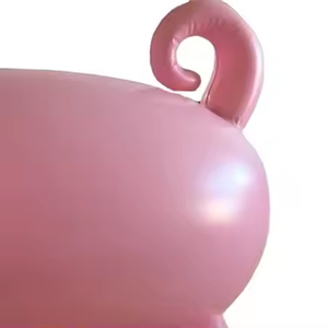 Waterhan Bestseller: Piccolo Giocattolo Gonfiabile Interattivo in PVC a Forma di Maialino Bianco e Blu, Pieghevole e Impermeabile, per Bambini - Product Image 5