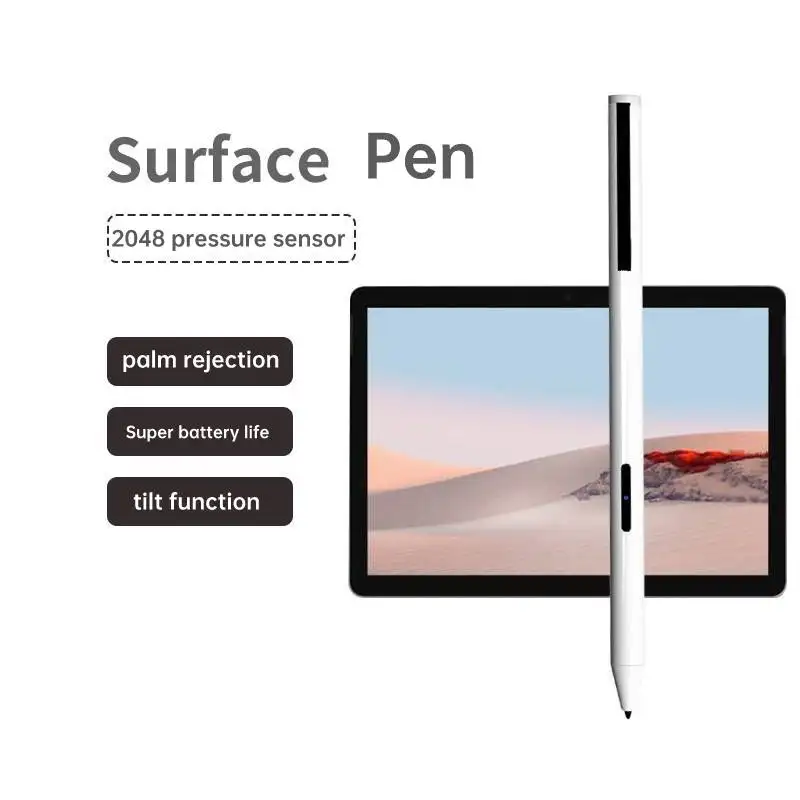 S500 2048 Pressure Level Pom Tip Stylus Palm Rejection Button Operation Active Stylus For Microsoft Surface 2 Go Pro 3 Stylus