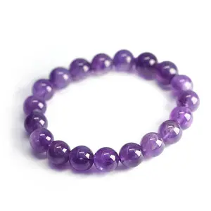 Braccialetto di cristallo naturale da sogno femminile braccialetto di ametista fai da te a terra viola naturale gemma fidanzate bracciale