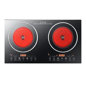 2020 Kitchen appliances built in double burners electric infrared cooker 2 hot plates