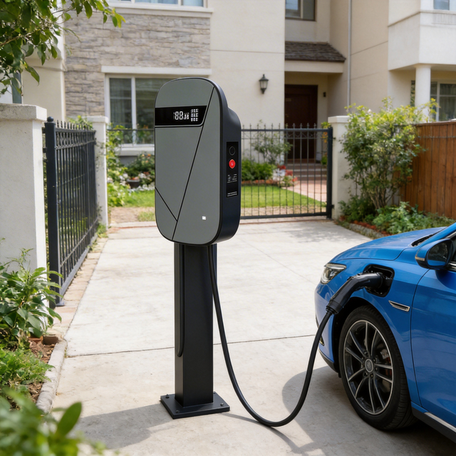 Ev Charger 48a Level 2 11kw Ac Wallbox with J1772 Connector for North American Electric Vehicles