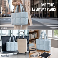Sac fourre-tout matelassé en nylon Royal Fair personnalisé, grande capacité, sac à main gonflé portable en nylon pour cadeaux