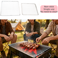 Grille de barbecue jetable de haute qualité à bas prix Grille de grillage tissée pour barbecue Outil de barbecue essentiel