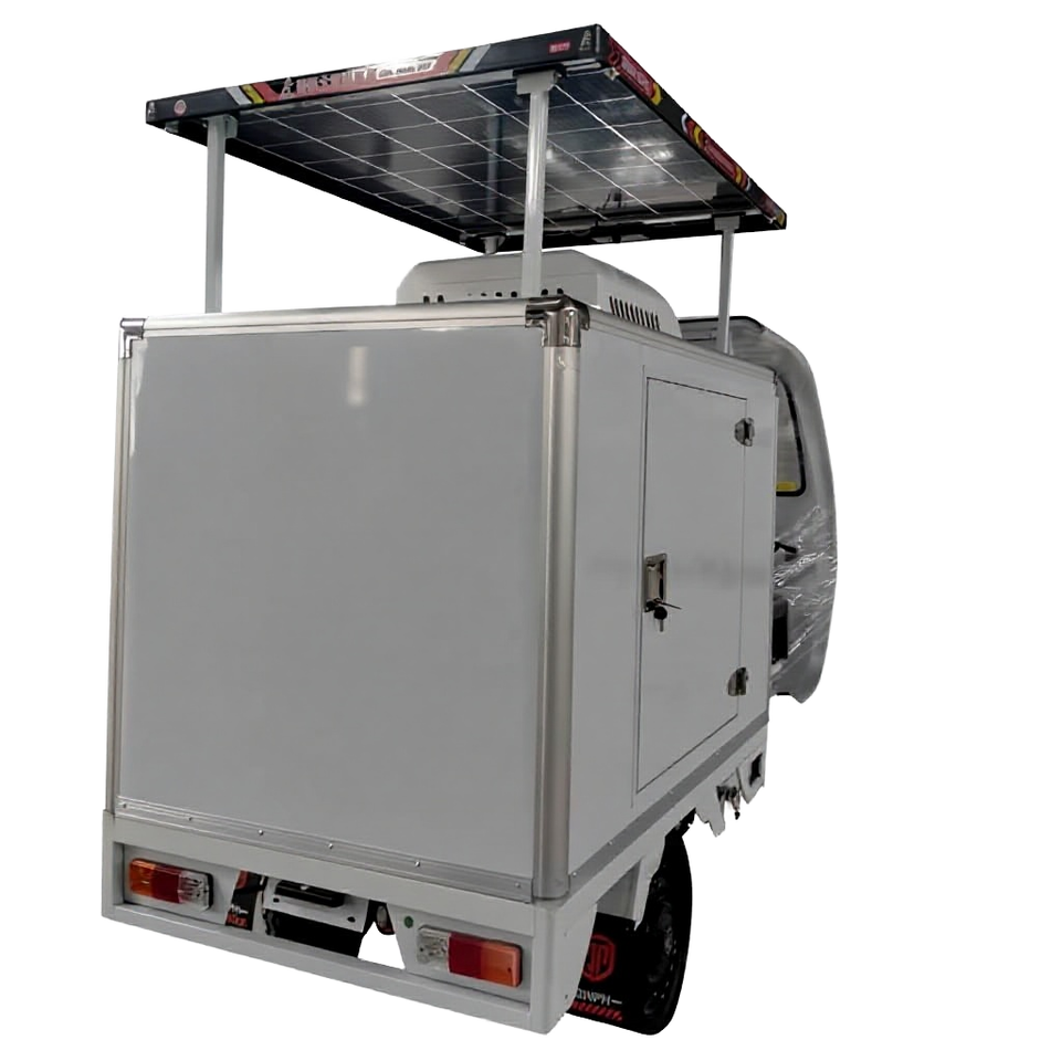 Refrigerated Cold Storage Tricycle Solar for Urban Last-Mile Delivery ...