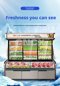 Vitrinas Refrigeradas para Hot Pot, 3 Zonas de Temperatura, <span class=keywords><strong>Mesa</strong></span> de <span class=keywords><strong>Bar</strong></span> Comercial para Malatang con Congelador y Refrigerador para Exhibición de Ingredientes - Product Image 4