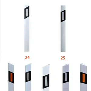 Reflecterende Scheidslijn Van Verkeerslichten, Afbakening Aan De Wegzijde