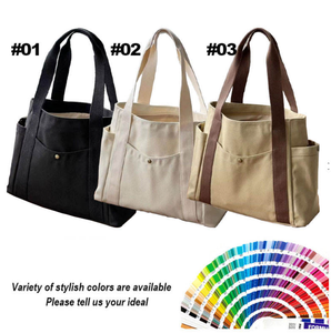 Bolsas de hombro al por mayor de alta calidad, bolsas de compras reutilizables de lona de algodón, bolsas de lona de gran capacidad personalizadas con logotipos - Product Image 3