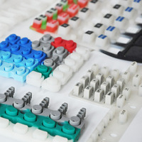 Customized Conductive Rubber Buttons Silicone Keyboard Pbt for Industrial Rubber Flat Keyboard
