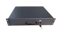 Tiroir de rack serveur 1U 2U 3U 4U, accessoires pour armoire réseau 19 pouces, tiroir métallique montable sur rack avec serrure