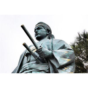 Statua <span class=keywords><strong>samurai</strong></span> giapponese bronzo scultura in ottone all'aperto giardino a grandezza naturale - Product Image 3