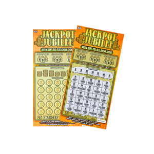 定制100万美元赢刮刮卡恶作剧中奖彩票胶印商业彩票游戏定制Logo纸完美 - Product Image 3