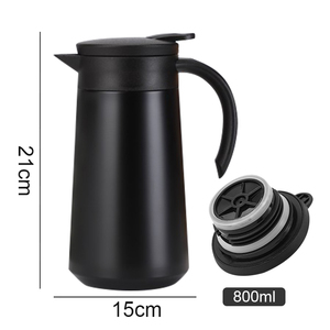 800ml thermos di caffè pentola di acciaio inox vuoto caffè moka pentola - Product Image 3