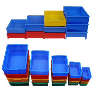 Plastic Storage <b>Bins</b> <b>Rectangle</b> 130x80x40mm Eco-Friendly Hardware Packaging Office Organizer No Lid - Product Image 2