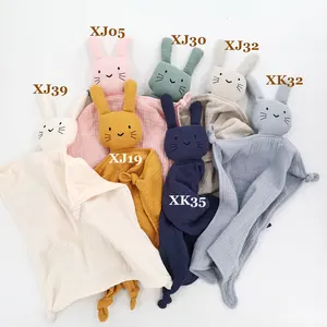 Best Sale Soft 100% Organic Cotton Baby funny And Cute Muslin Baby Comforter blanket