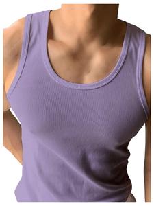 <span class=keywords><strong>Canotta</strong></span> da <span class=keywords><strong>Uomo</strong></span> Personalizzata in Cotone Spandex, Senza Maniche, <span class=keywords><strong>a</strong></span> Costine, per Fitness e Palestra, con Scollo Rotondo, Modello Stringer - Product Image 5