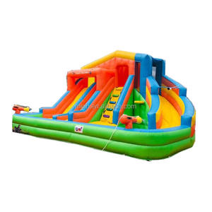 Château de piscine d'éclaboussure de glissière d'eau <span class=keywords><strong>triple</strong></span> gonflable résistante de PVC pour des enfants et des adultes-parc aquatique de parc à vendre - Product Image 1
