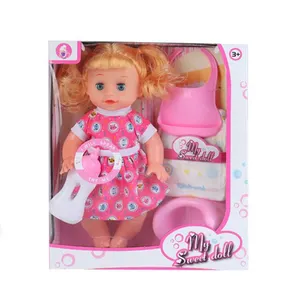 女孩生日礼物新生娃娃套件为儿童玩具软乙烯基重生娃娃套装豪华迷你娃娃套件