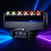UNOXINE Professionnel 6x40W RGBW LED Wash Zoom Light |   Barre de faisceau à tête mobile pour discothèque, DJ et éclairage de scène