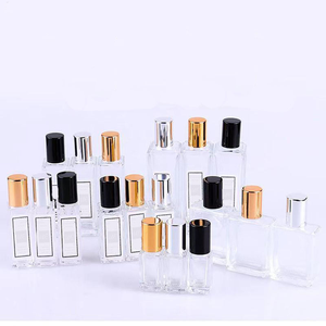 Wholesale 1ml 2ml 3ml 5ml 10ml Clear Square Shape <b>Perfume</b> Container with Cap <b>Roll</b> <b>on</b> Screen Printed Glass Bottles - Product Image 2