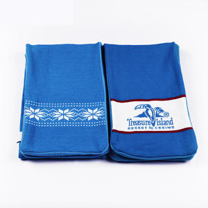 شعار مخصص أوشحة محبوكة بحياكة جاكار رقيق شرابة كرة سلة أوشحة فريق مشجعي النادي الترويجي - Product Image 4