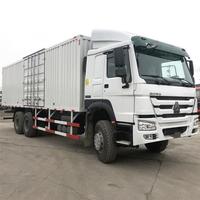 Camion de transport de marchandises Howo d'occasion, 10 roues, 371 CV, châssis fourgon, à vendre