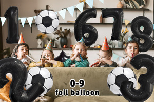 Juego de globos de aluminio con tema de carreras negras para decoración de fiesta de cumpleaños de adultos y niños Tema de carreras juguetes de globos de cuatro neumáticos rápidos - Product Image 4