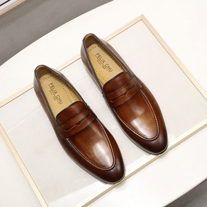 125-101 Mocassins pour hommes faits à la main haut de gamme, chaussures décontractées, chaussures de ville, chaussures Oxford, chaussures en cuir décontractées pour hommes, chaussures pour hommes - Product Image 5