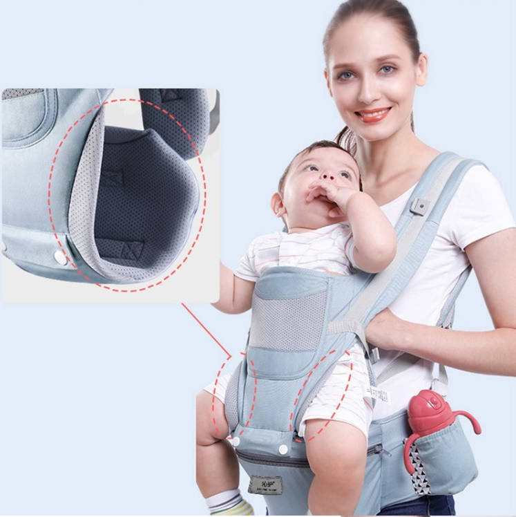 ORANGLES Ergonomic Newborn Baby Carrier with Lumbar Support – Cozy Infant Chest Sling Carrier with Adjustable Straps for Safe Baby Wearing - angled perspective - Image 4 of 4 | excellent for daily use | New York | Free Shipping ORANGLES