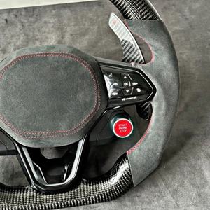 Convient pour Volkswagen Polo gti Scirocco GTS GTE GLI <span class=keywords><strong>R</strong></span>-Line <span class=keywords><strong>Golf</strong></span> 6 Mk4 Mk5 Mk7 GTD CC Polo jetta passat Volant en fibre de carbone - Product Image 3